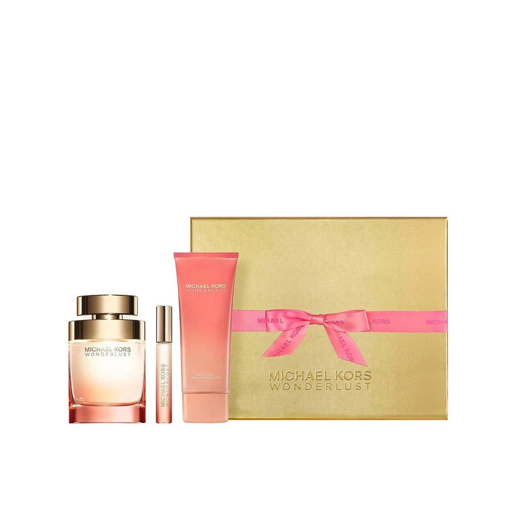 Kit Michael Kors Wonderlust Coffret - EDP 100ml + Travel 7ml + Loção 100ml